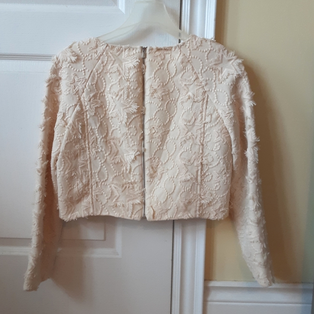 Funky Star-Pattern Zip-Up Top - Picture 2 of 4